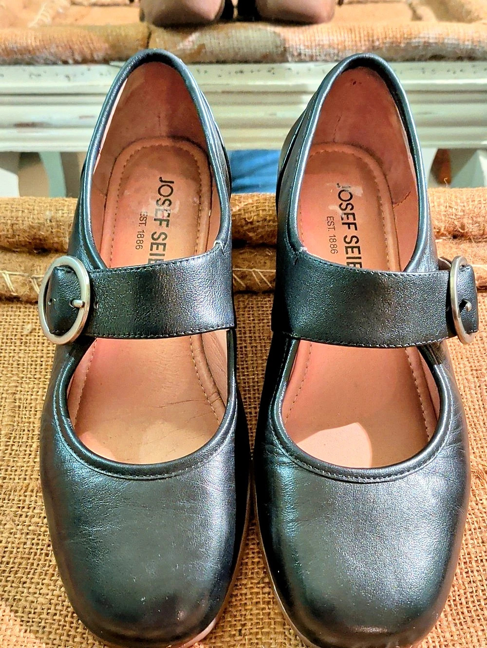 Josef Seibel Fenja 37 Mary Jane Flat Flats Black EU 37